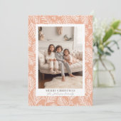 Mod Merry Branches - Kalligrafie - Verticale foto Feestdagenkaart (Staand voorkant)