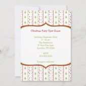 Mod met kerstfeest Uitnodiging met bomen (Voorkant)