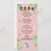 Mod Mid-Century Palms Menu Kaart (Voorkant)