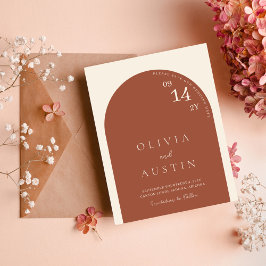 Mod Minimalistische Terracotta Arch Foto de datum 