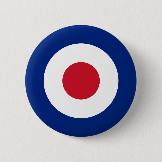 MOD Mode British Design Badge - Scooter / Vespa Ronde Button 5,7 Cm (Voorkant)