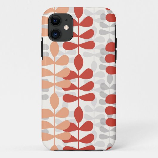 Mod Modern Fern Leaf Graphic Design Pattern Hoesje (Achterkant)