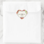 Mod Modern Floral Ranunculus Leaf Roos Bracket Hart Sticker (Tas)