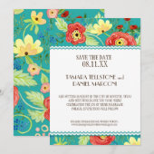 Mod Modern Floral Ranunculus Leaf Roos Bracket Kaart (Voorkant / Achterkant)