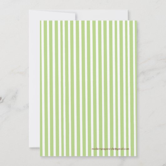 Mod Monkey Baby shower-uitnodiging Kaart (Achterkant)