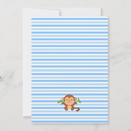 Mod Monkey Boy Birthday Uitnodiging (Achterkant)