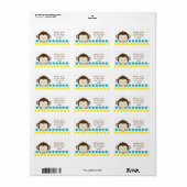 Mod Monkey Boy Retouradreslabels Etiket (Full Sheet)