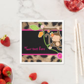 Mod Monkey Girls Chic Jungle Party Servetten (Insitu)