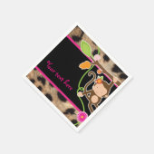Mod Monkey Meisjes Chic Oerwoud Party Servetten (Hoek)