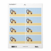 Mod Monkey Naam Tag Etiket (Full Sheet)
