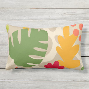 Mod Monstera Abstract Leaf Hawaiian Tropical - War Buitenkussen