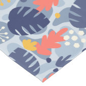 Mod Monstera Leaf Abstract Hawaiian Tropical - Bla Korte Tafelloper (Hoek)