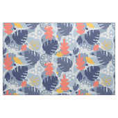 Mod Monstera Leaf Abstract Hawaiian Tropical - Bla Stof (Yard (91,4 cm))