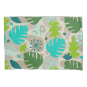 Mod Monstera Leaf Abstract Hawaiian Tropical Kussensloop (Voorkant)