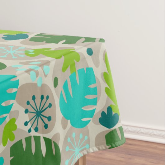 Mod Monstera Leaf Abstract Hawaiian Tropical Tafelkleed (Voorbeeld)