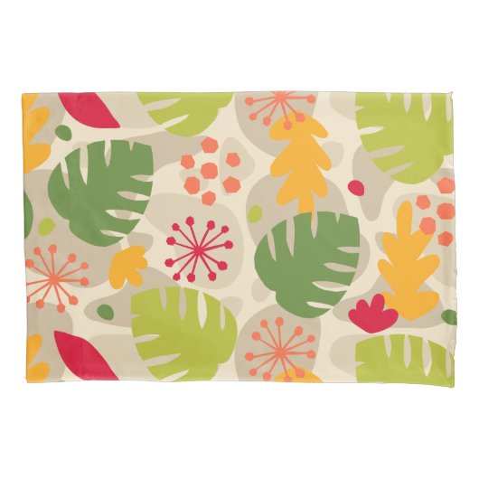 Mod Monstera Leaf Abstract Hawaiian Tropical - War Kussensloop (Voorkant)