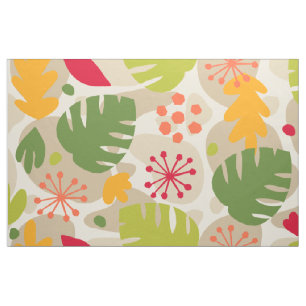 Mod Monstera Leaf Abstract Hawaiian Tropical - War Stof
