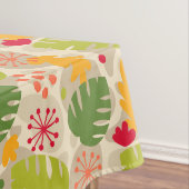 Mod Monstera Leaf Abstract Hawaiian Tropical - War Tafelkleed (Voorbeeld)