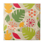 Mod Monstera Leaf Abstract Hawaiian Tropical - War Tegeltje (Voorkant)