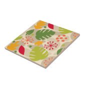 Mod Monstera Leaf Abstract Hawaiian Tropical - War Tegeltje (Zijkant)