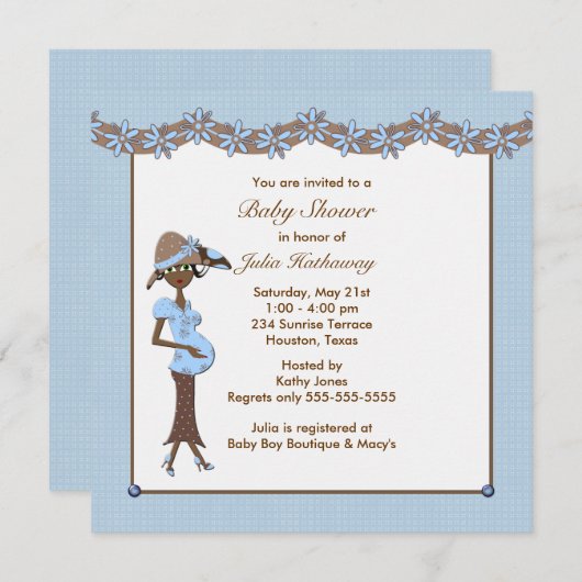 Mod Mother wordt een etnische jongensdouche Kaart (Voorkant / Achterkant)