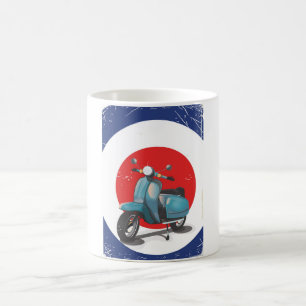 Mod Motorfiets vintage poster Koffiemok
