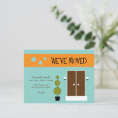 Mod Moving Announcment-Briefkaart Aankondigingskaart (Staand voorkant)