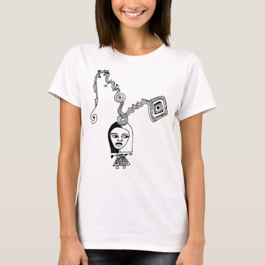 Mod Music Doodle Boxy Crop Top (Voorkant)