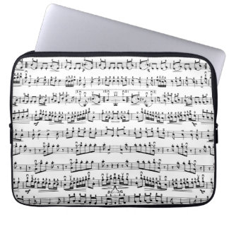 Mod Musiciaanse Muzieknoten Patroonhoes voor lapto Laptop Sleeve