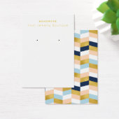 Mod Navy Peach Gold Earling Display Kaarten Visitekaartje (Bureau)