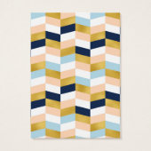 Mod Navy Peach Gold Earling Display Kaarten Visitekaartje (Achterkant)