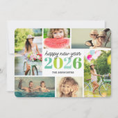 Mod Nieuwjaar 6 Foto Collage Kerstkaart (Voorkant)