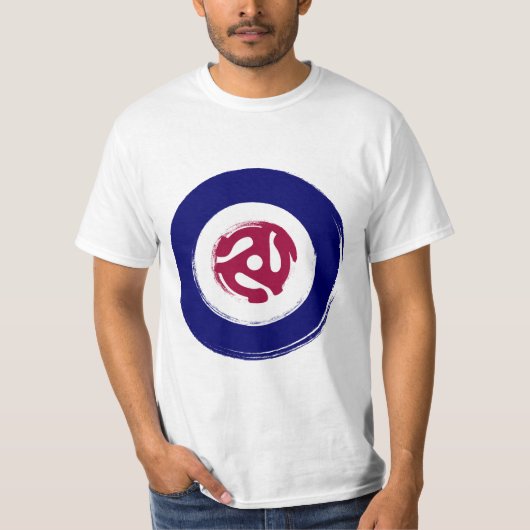 Mod Noordelijk zielenontwerp met vinyladapter T-shirt (Voorkant)
