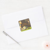 Mod Oerwoud Safari Baby shower Stickers (Envelop)