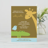 Mod Oerwoud-uitnodigingen Kaart (Staand voorkant)