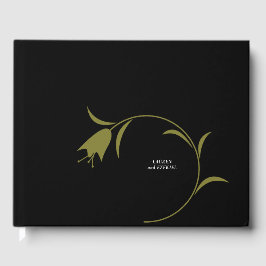 MOD OLIJF & ZWARTE TULP BRUILOFT GASTENBOEK