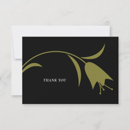 MOD OLIJFTULP BRUILOFT BEDANKKAART (Voorkant)