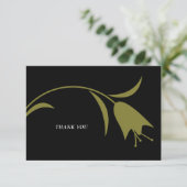 MOD OLIJFTULP BRUILOFT BEDANKKAART (Staand voorkant)