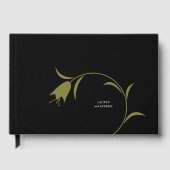 MOD OLIVE & BLACK TULIP TROUWEN GASTENBOEK (Voorkant)