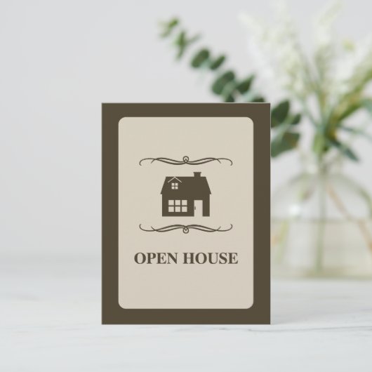 mod open house aankondiging (Staand voorkant)