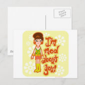 Mod over je meisje briefkaart (Voorkant / Achterkant)