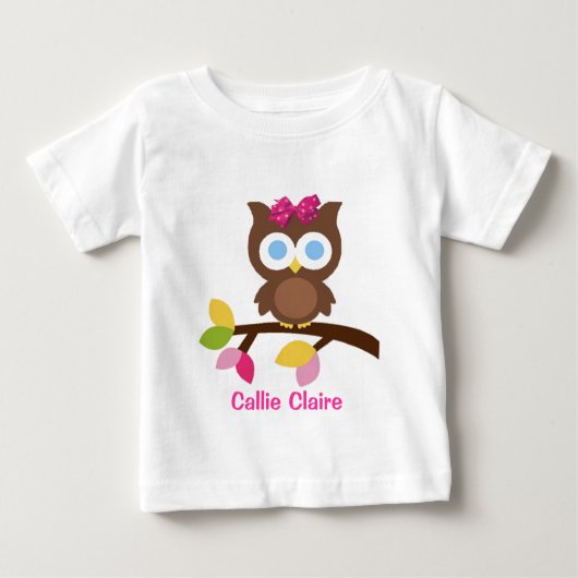 Mod Owl Design Birthday Party Invitation Favors (Voorkant)