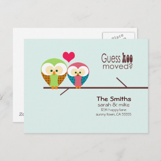 Mod Owl - Just Moved Aankondiging (Voorkant / Achterkant)