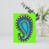 Mod Paisley Briefkaart (Staand voorkant)