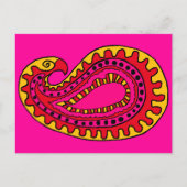 Mod Paisley Briefkaart (Voorkant)