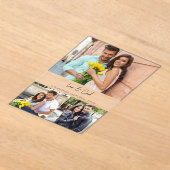 MOD Para Photo Trio H Save the Date Acryl Uitnodigingen (Laagn)