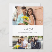 MOD Para Photo Trio H Save the Date Kaart (Voorkant)