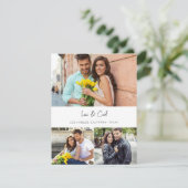 MOD Para Photo Trio H Save the Date - Small Kaart (Staand voorkant)