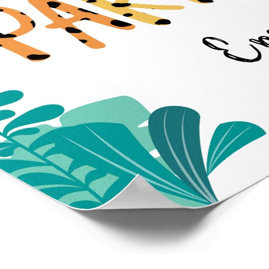 Mod Party Animals Kind verjaardagsfeest Poster (Hoek)