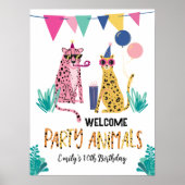 Mod Party Animals Kind verjaardagsfeest Poster (Voorkant)